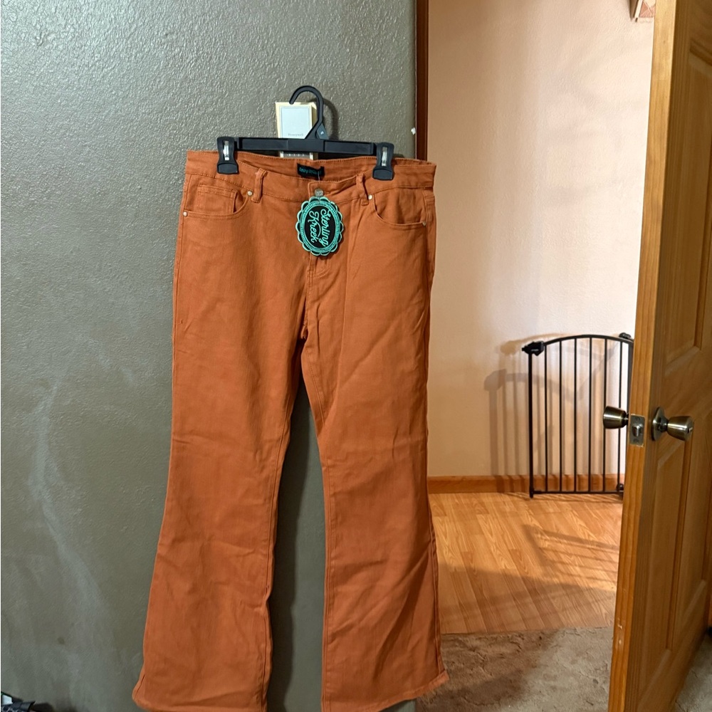 Sterling Kreek Rust Flared Jeans